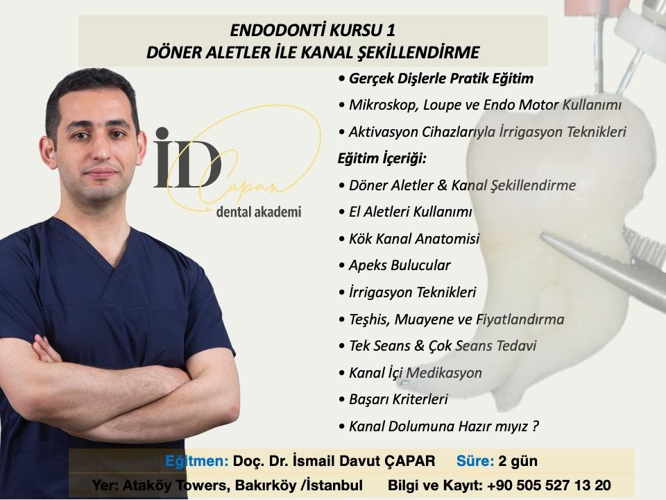 Endodonti Kursu 1/  Döner Aletlerle Konservatif Kanal Şekillendirme
