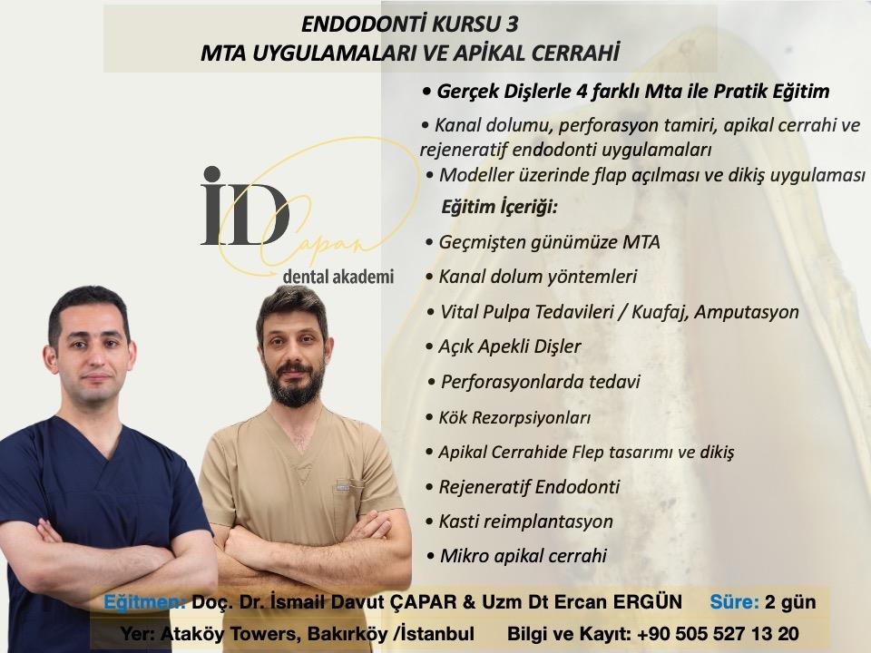 Endodonti Kursu 3/ MTA Uygulamaları ve Apikal Cerrahi